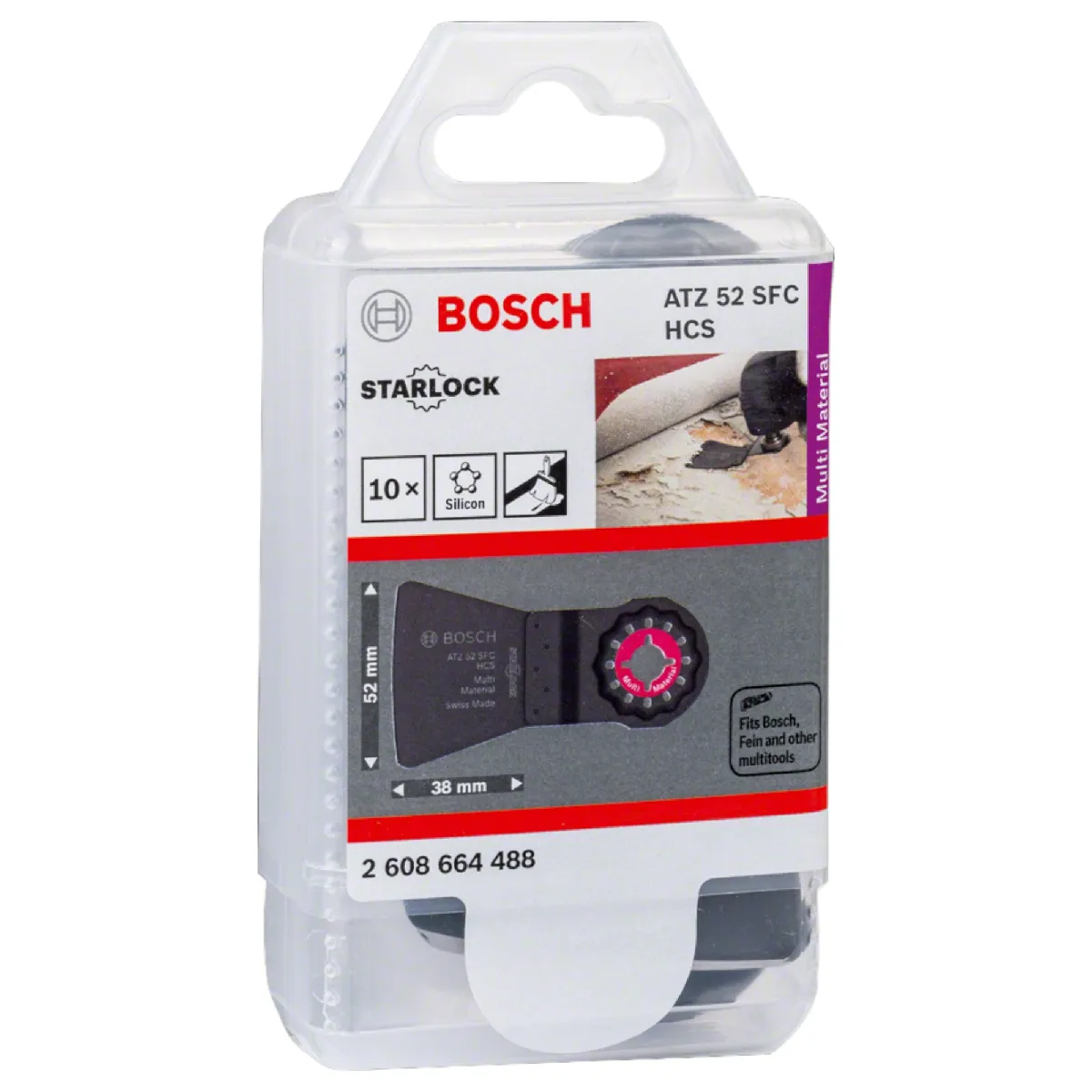 Bosch Coupe joint ATZ 52 SFC pour outils fonctions 52x38mm 10 pièces 2608664488 - vue 8