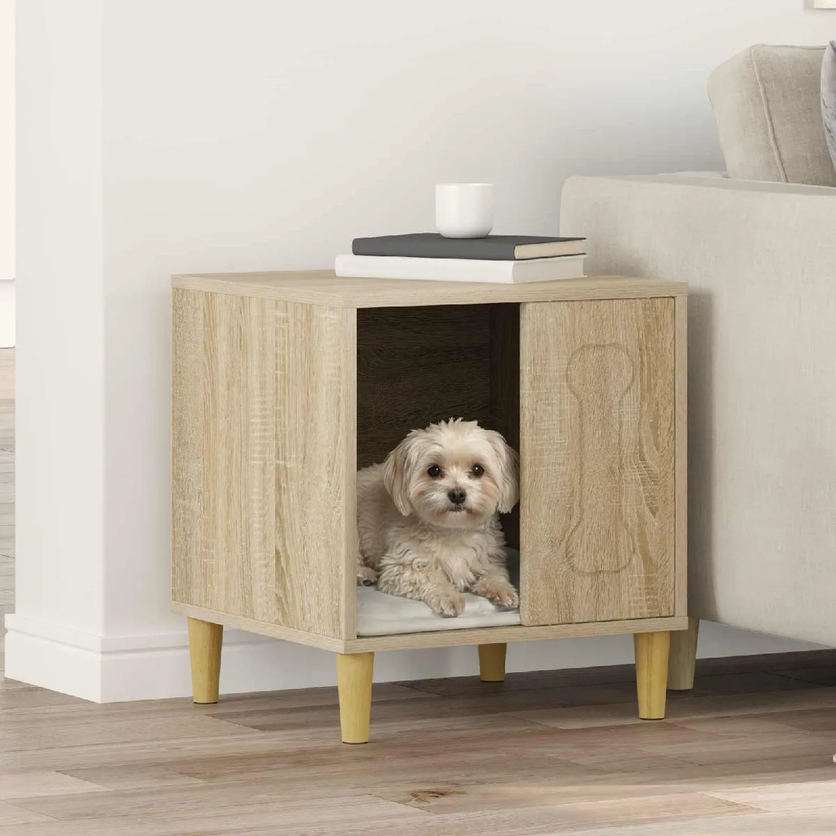 vidaXL Maison pour Chiens Sonoma 44 x 42 x 49 cm Bois d'ingénierie
