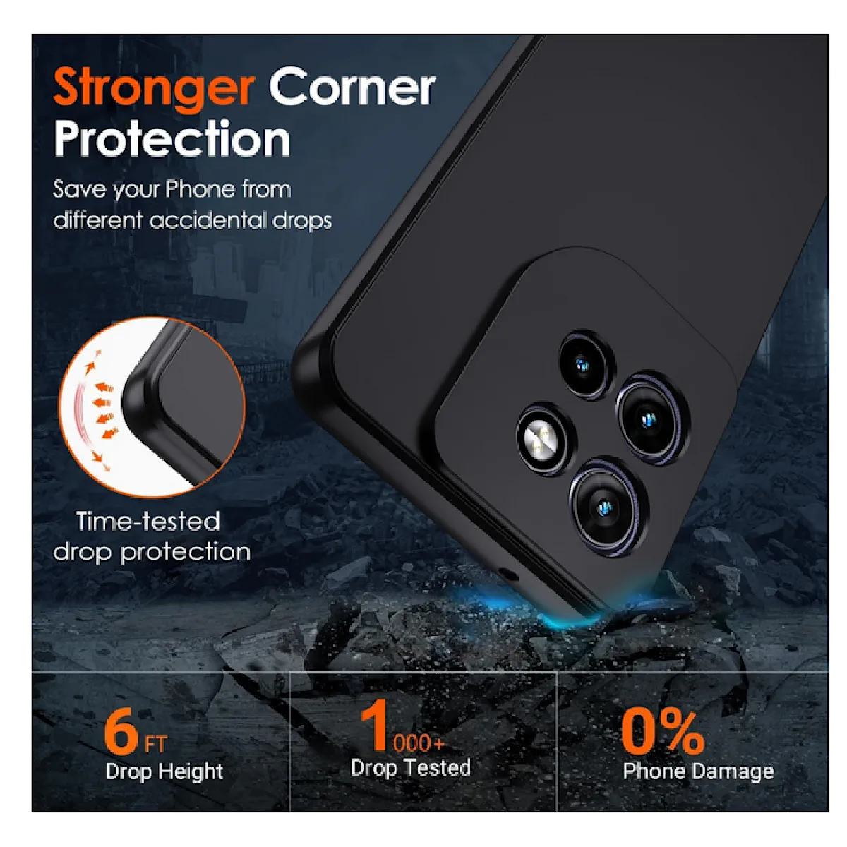 Housse Silicone Transparente Pour Motorola Edge 50 Neo / 60 Neo - Anti-choc, Antidérapante