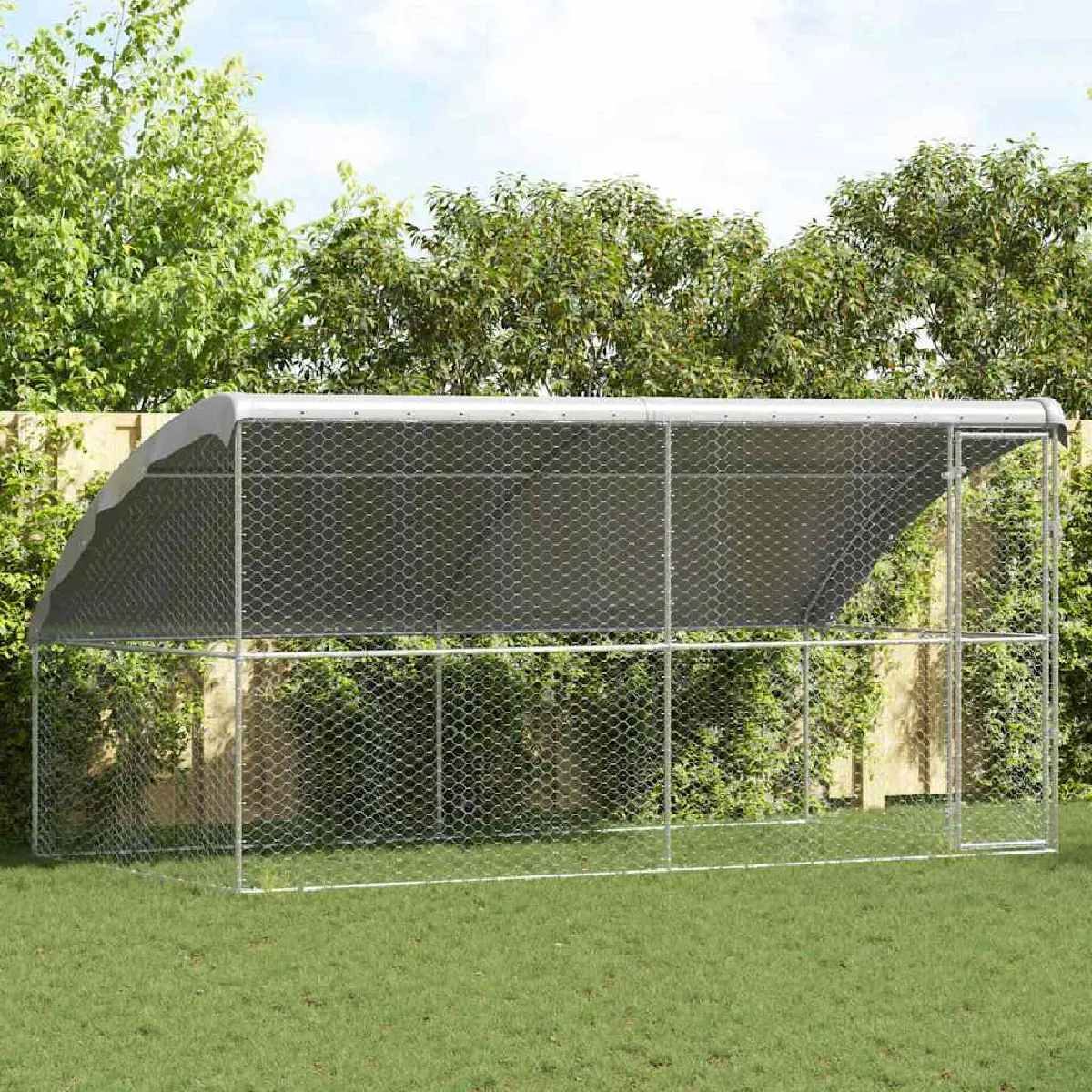 vidaXL Kennel pour Chiens 2 pcs 4 x 2 x 2 Acier