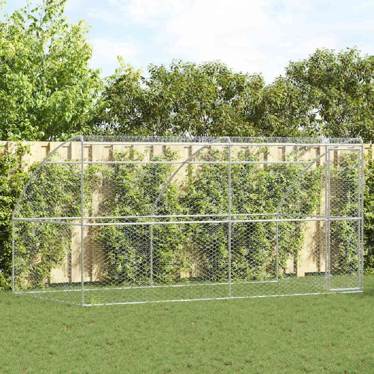 vidaXL Kennel pour Chiens 2 pcs 4 x 2 x 2 Acier - vue 2