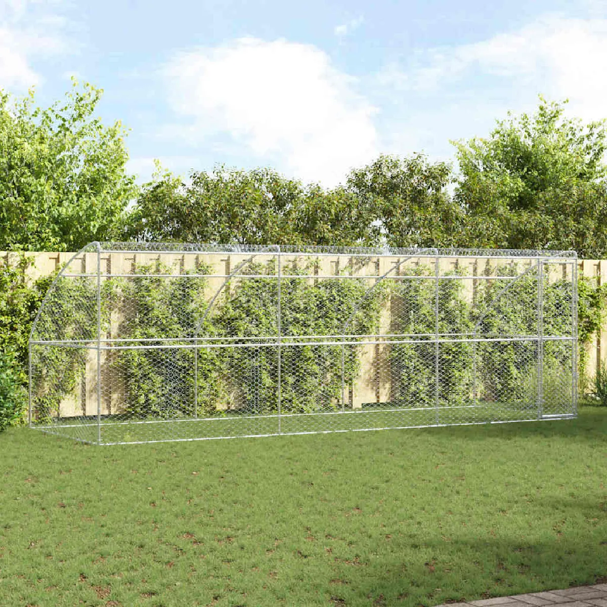 vidaXL Kennel pour Chiens 3 pcs 6 x 2 x 2 Acier