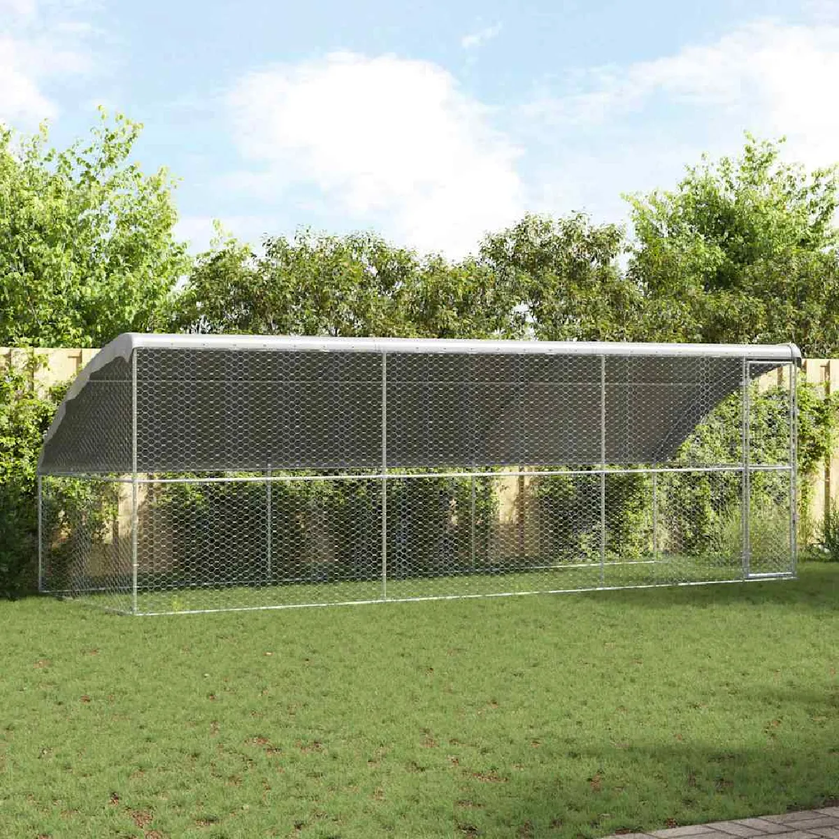 vidaXL Kennel pour Chiens 3 pcs 6 x 2 x 2 Acier - vue 3