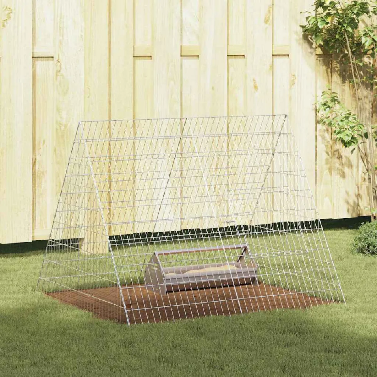vidaXL Cage à poules 110 x 100 x 85 cm Acier galvanisé - vue 2