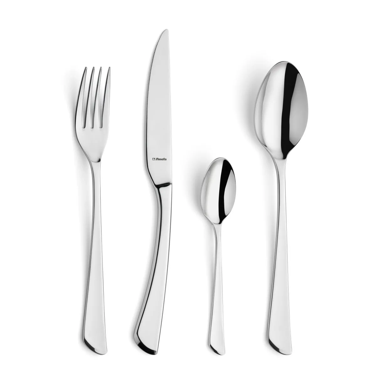 AMEFA - Coffret de couverts Juno - 24 pièces - Inox - Argent - Image 2