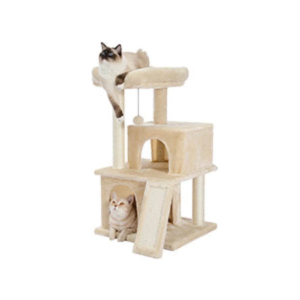 Comparer les prix de Arbre à Chat 3 Étages pour Chat 86 cm Beige