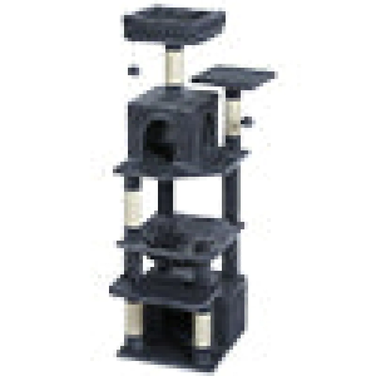 Comparer les prix de Arbre à Chat 136 cm avec Griffoir et Condo Gris Foncé S