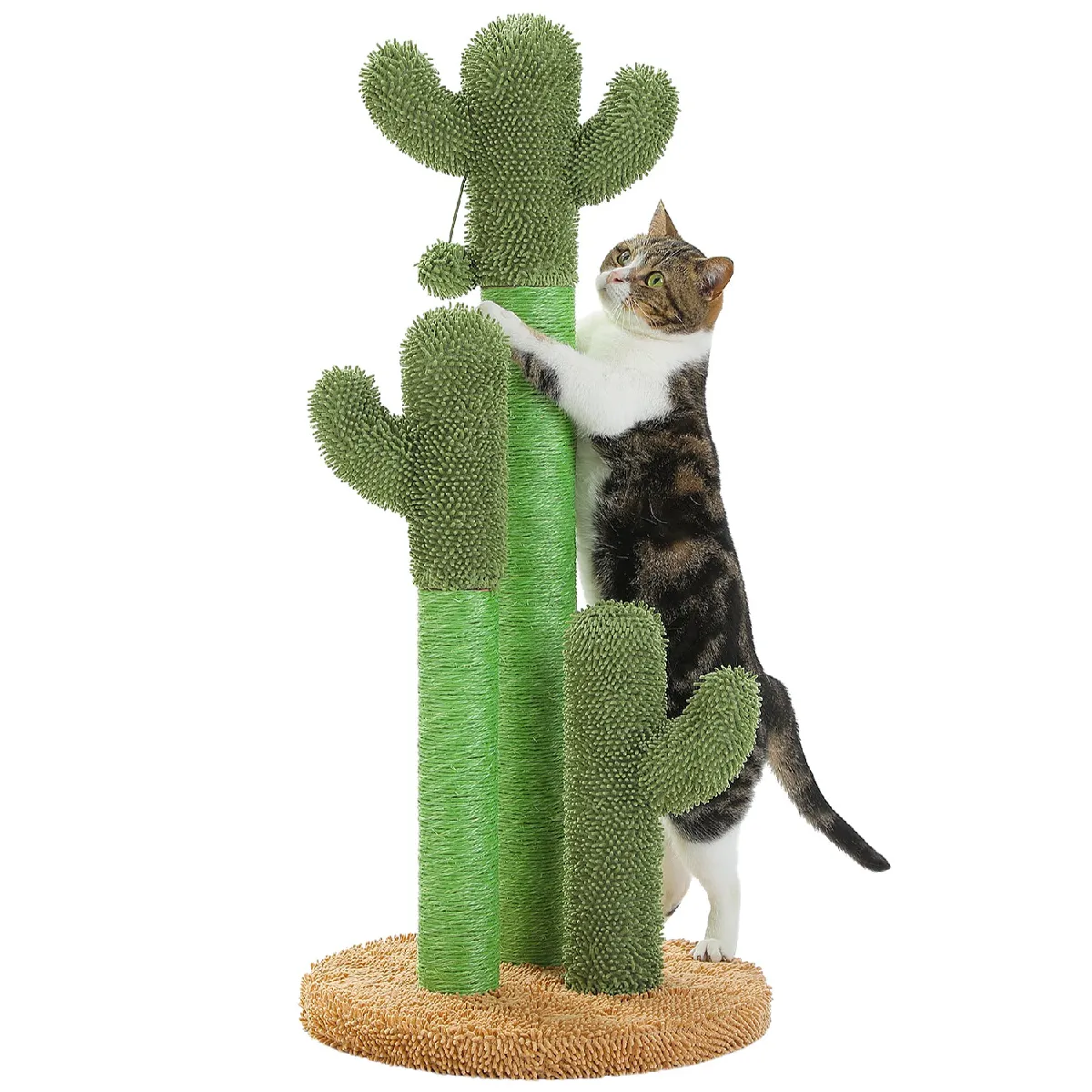 Comparer les prix de Arbre à Chat Cactus Lot de 3 Marron (XL)