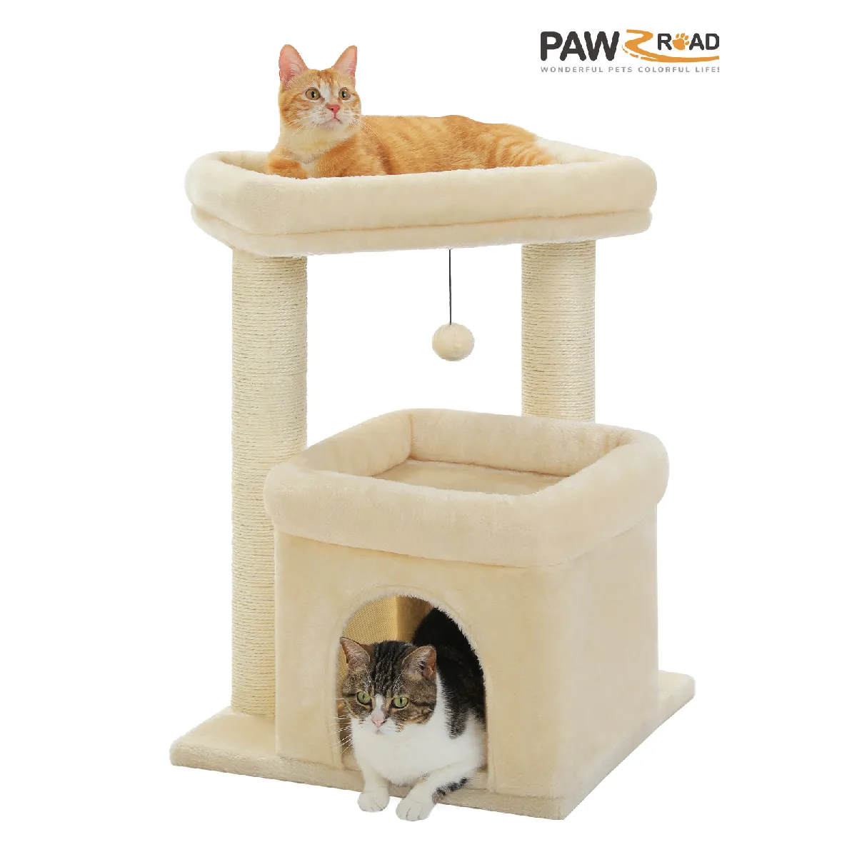 Comparer les prix de Petit Arbre à Chat avec Condo Douillette 59 cm Beige