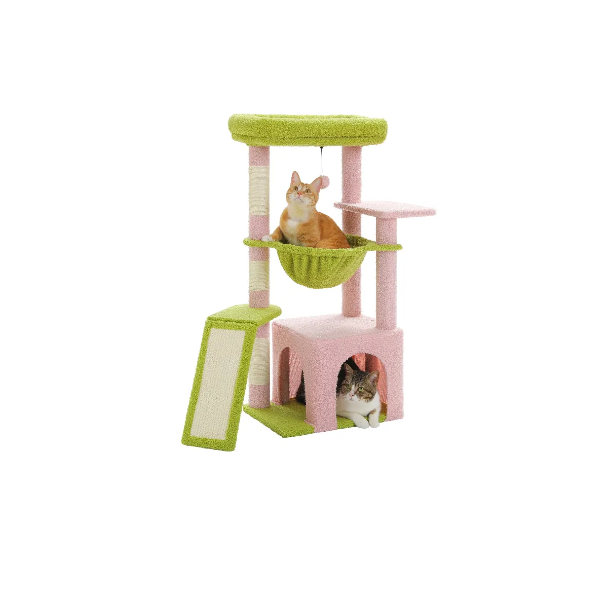 Meilleurs prix pour Petit Arbre à Chat Multifonction 92 cm Rose