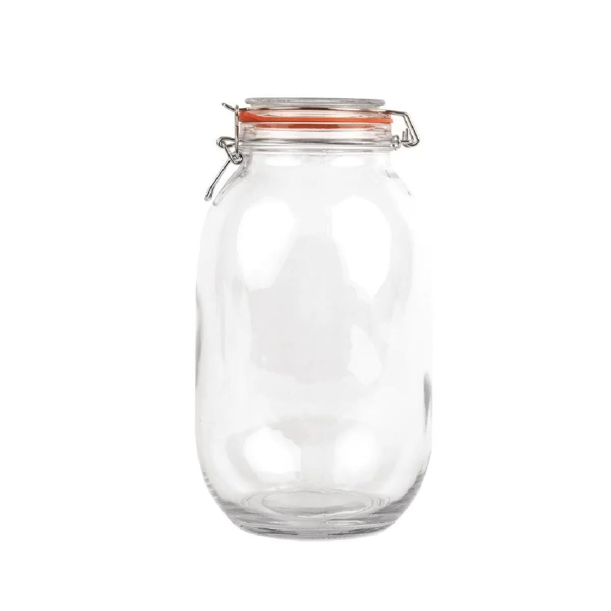 Vogue Multicolore Bocal En Verre Pour Conserves À Clip 3 Litres - Image 3