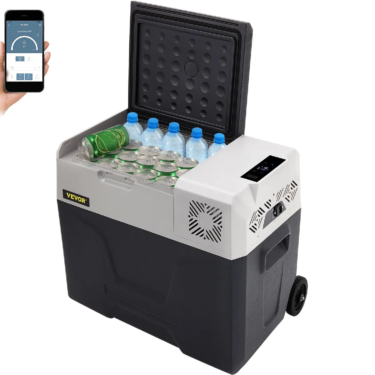 Vevor Glacière Electrique Portable 50L Réfrigérateur Portatif Pour Voiture - 20 °C À 20 °C - Image 3
