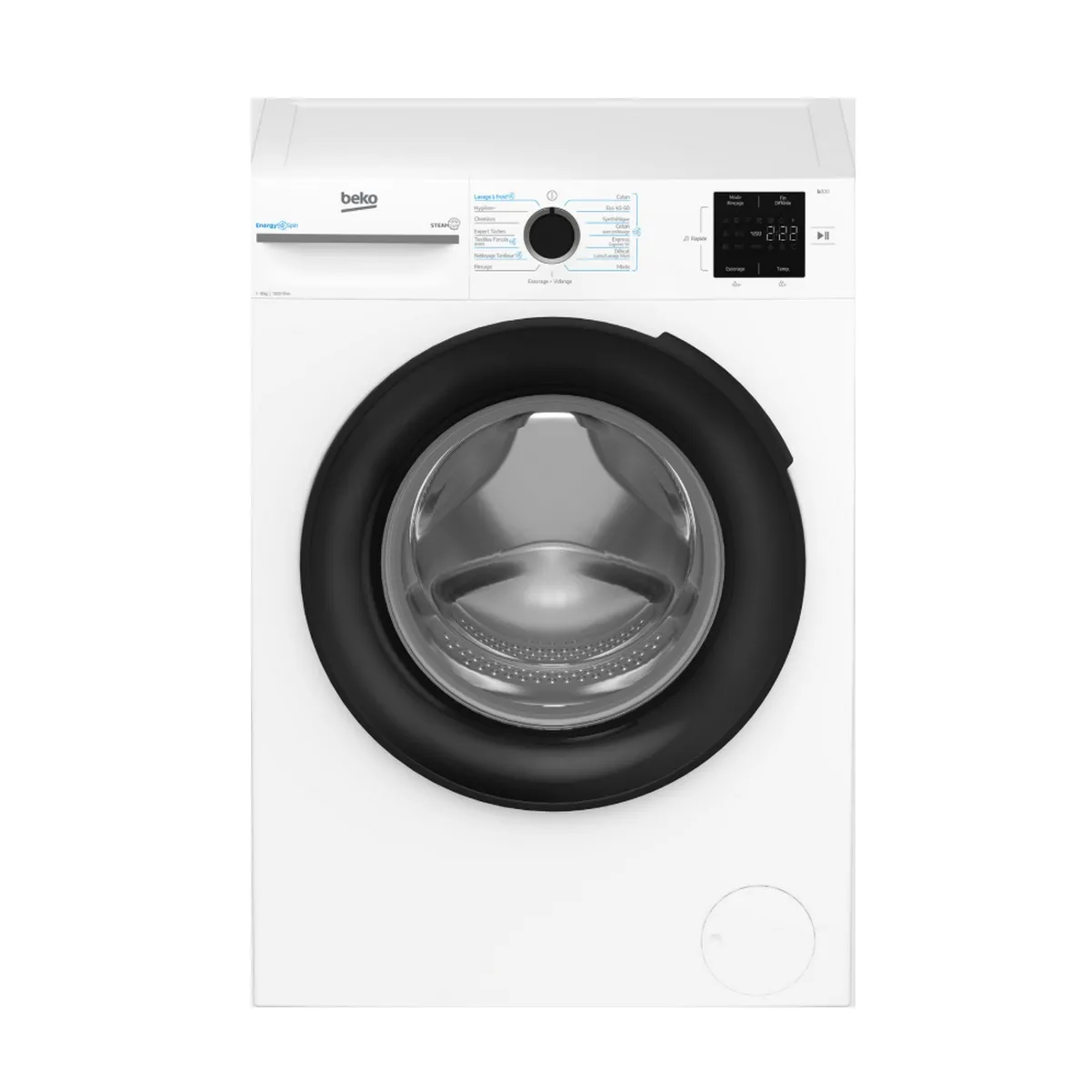 Lave linge Frontal 8.0 kg 1200 trsmin 15 programmes Beko BM3WFT38211B - vue 6
