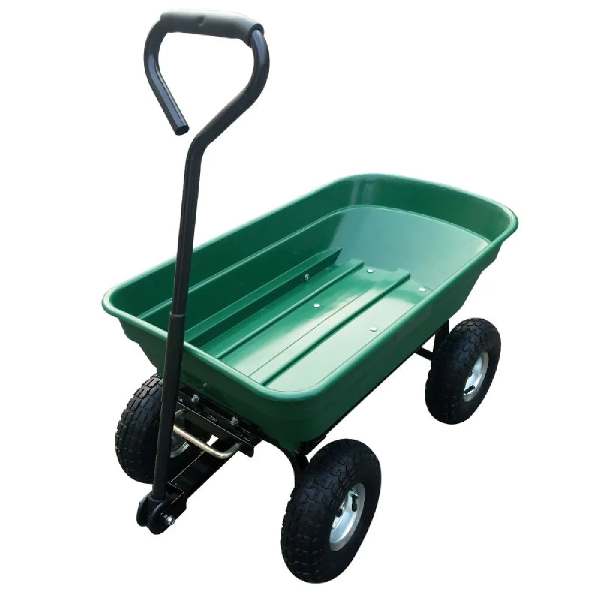 Chariot de jardin à main avec Benne Basculante Herzberg HG8028 75 GRE