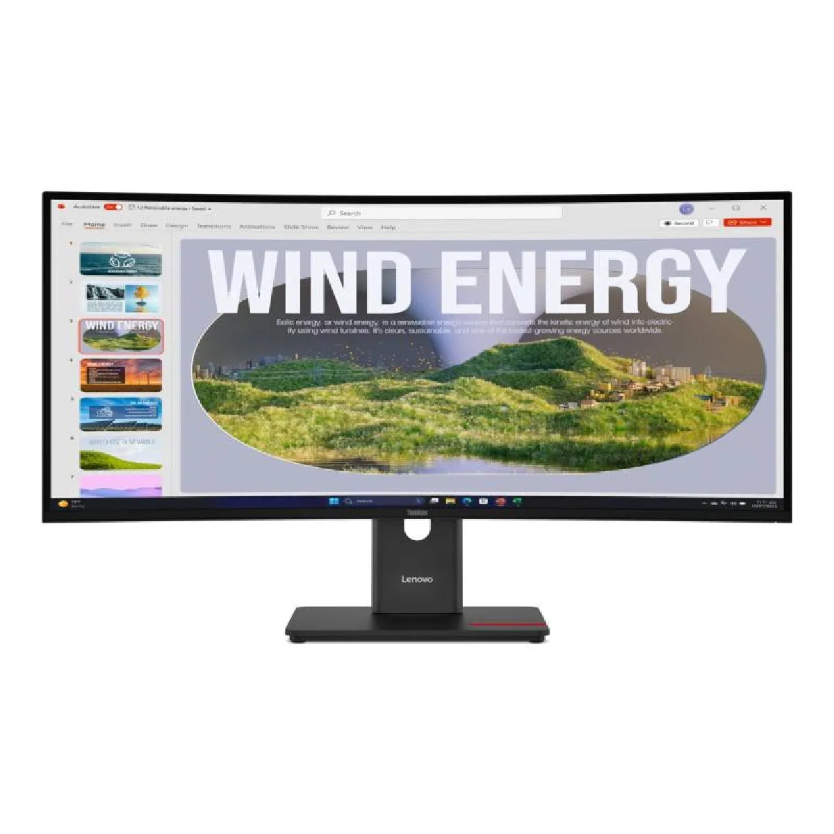 Lenovo ThinkVision T34WD 40 LED display 86 4 cm 34 3440 x 1440 pixels Wide Quad HD Neuf - vue 5