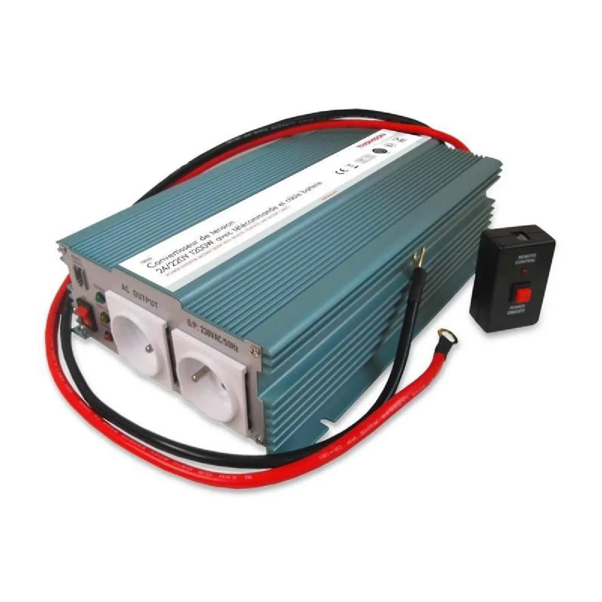 Convertisseur de tension THOMSON 24220 V Avec télécommande - vue 2