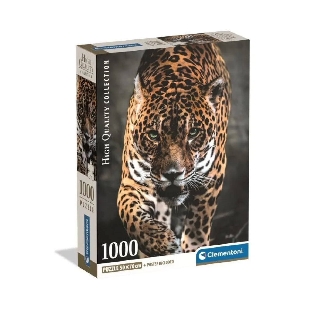 Puzzle Compact 1000 pièces : La Promenade du Jaguar Clementoni Puzzles - vue 3