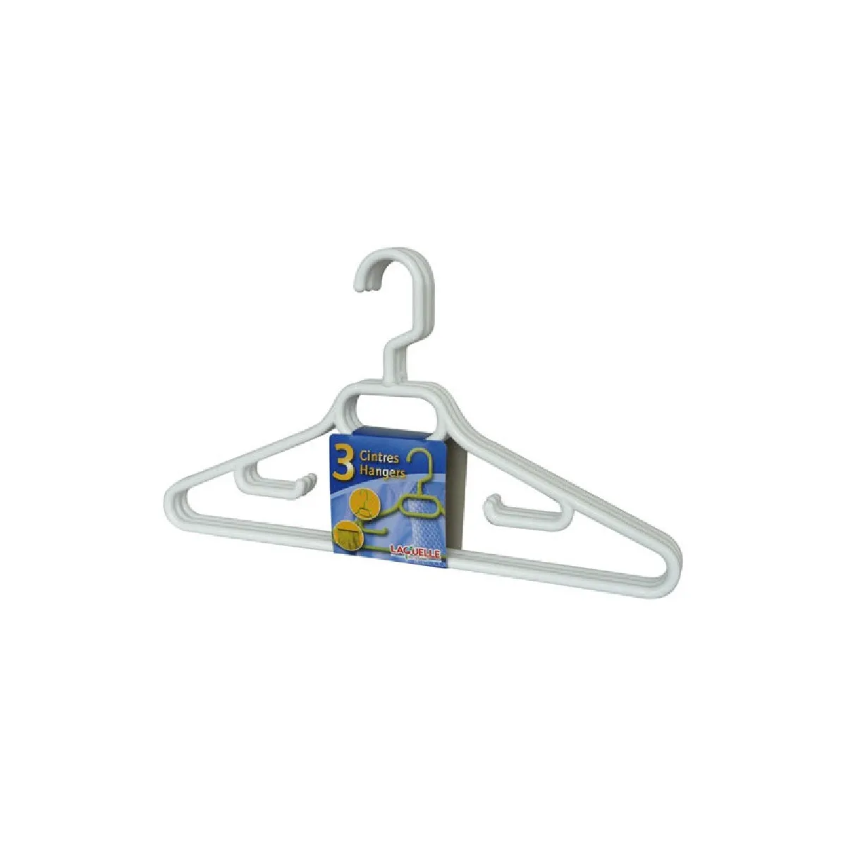 Laguelle Lot de 3 cintres chemise - Bleu