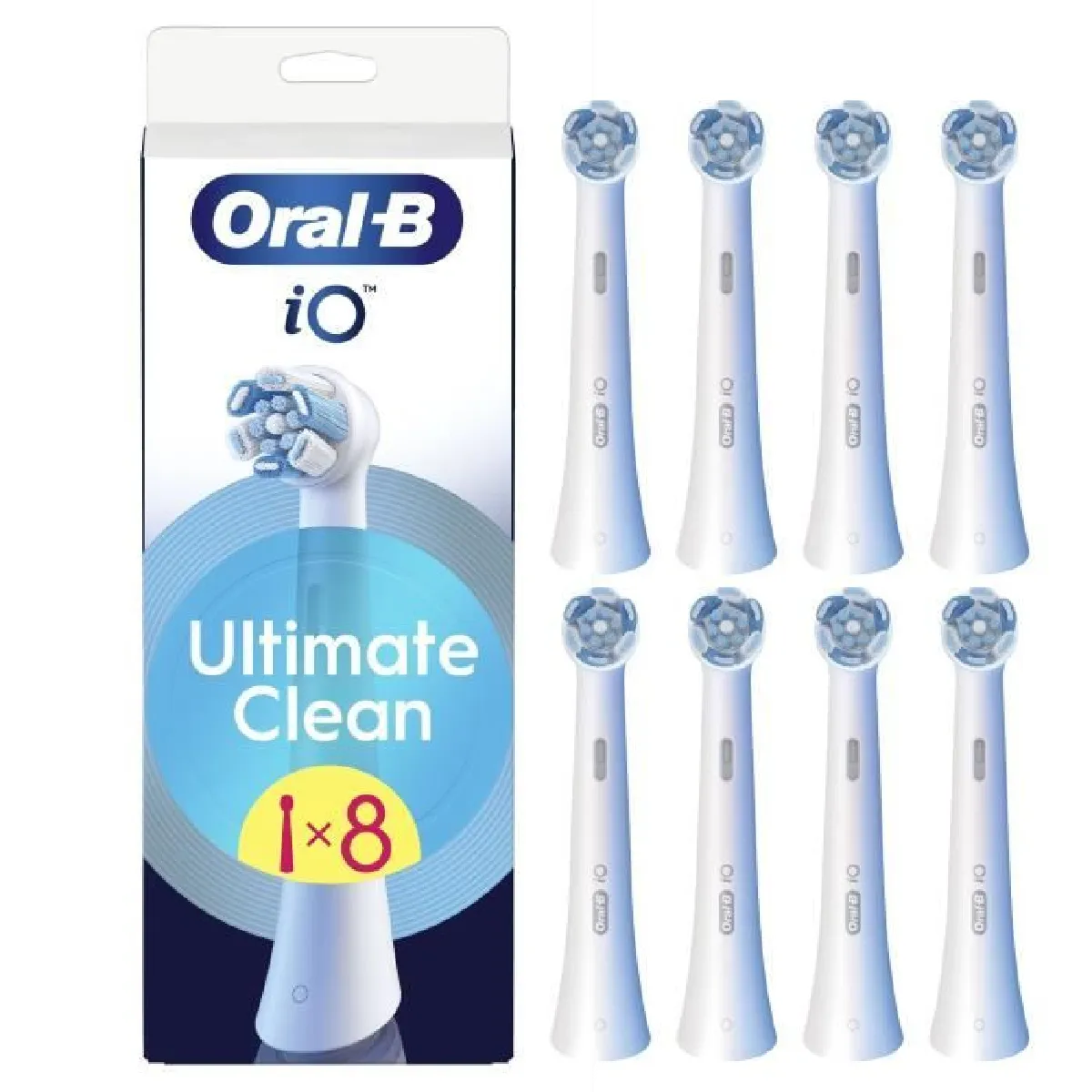 Oral B Blanc Brossettes - Oral-B - Io Refills Ultimate Clean - Pack De 8 - Image 3