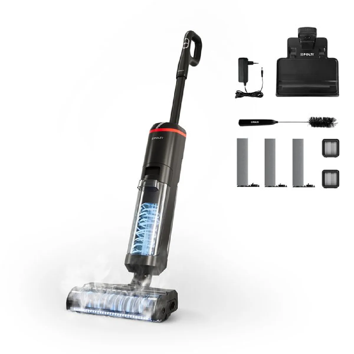 Aspirateur Balai Polti RollySteam WD40C – Laveur Vapeur, 14 000 Pa, 35 Min - vue 7