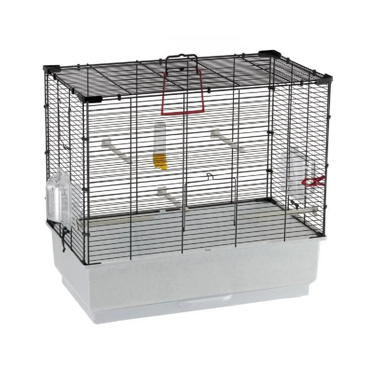FERPLAST Cage canaris -  - PIANO 4 - 59 x 33 x 55 cm - Noir