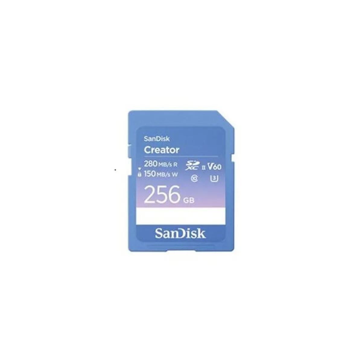 Carte mémoire SD SanDisk Creator 256 Go Bleu