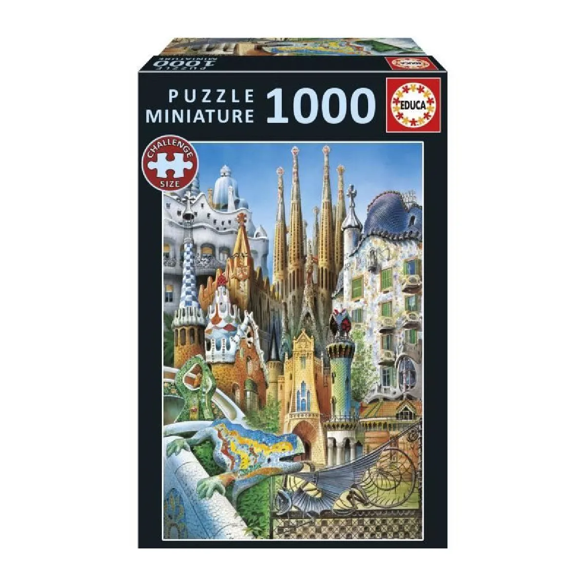 Educa borras Puzzle Gaudí collage miniature - 1000 pièces