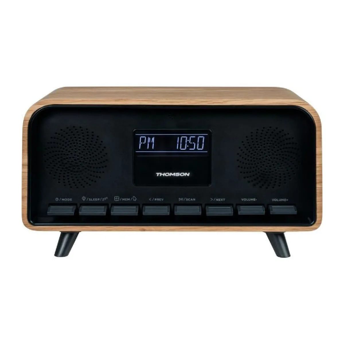 Gama Vintage Cosy Radio réveil Bluetooth DAB bois marron