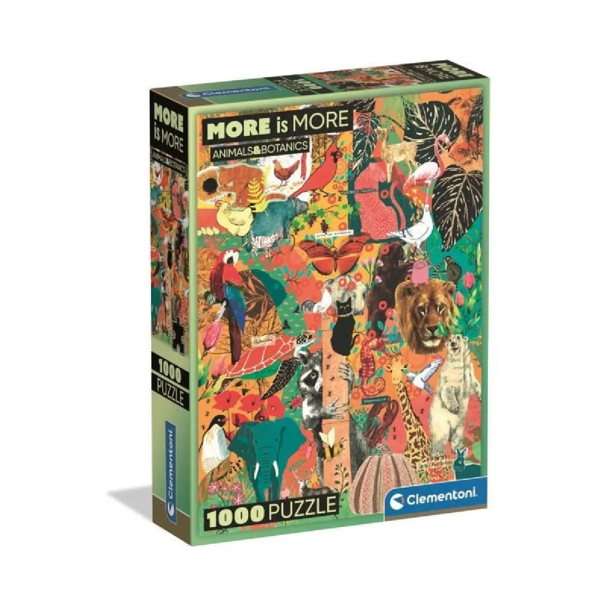 Puzzle Compact 1000 pièces : Animaux et Botanique Clementoni Puzzles - vue 6