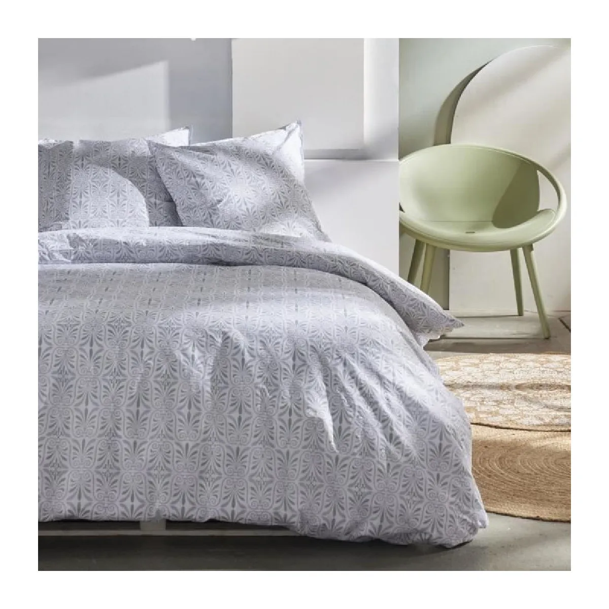 Parure de lit imprimé Floral Coton 240x260 cm
