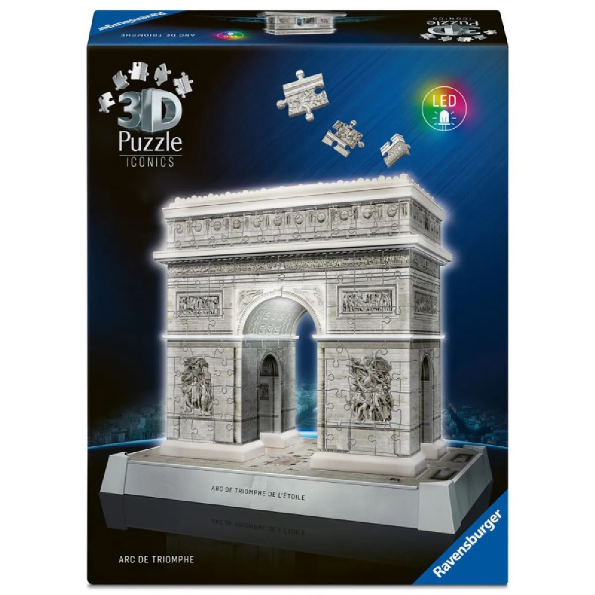 Puzzle 3D 216 pièces Ravensburger Arc de Triomphe illuminé