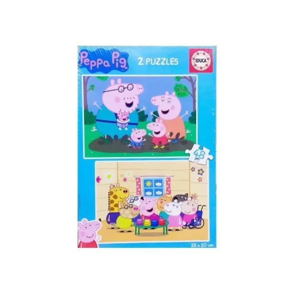 Educa borras Puzzle enfant Peppa Pig - 2 x 48 pièces