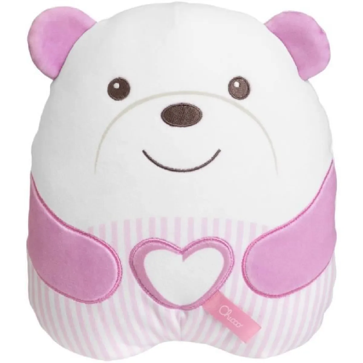 CHICCO - Ours en Peluche Doux - Rose - Dès la Naissance