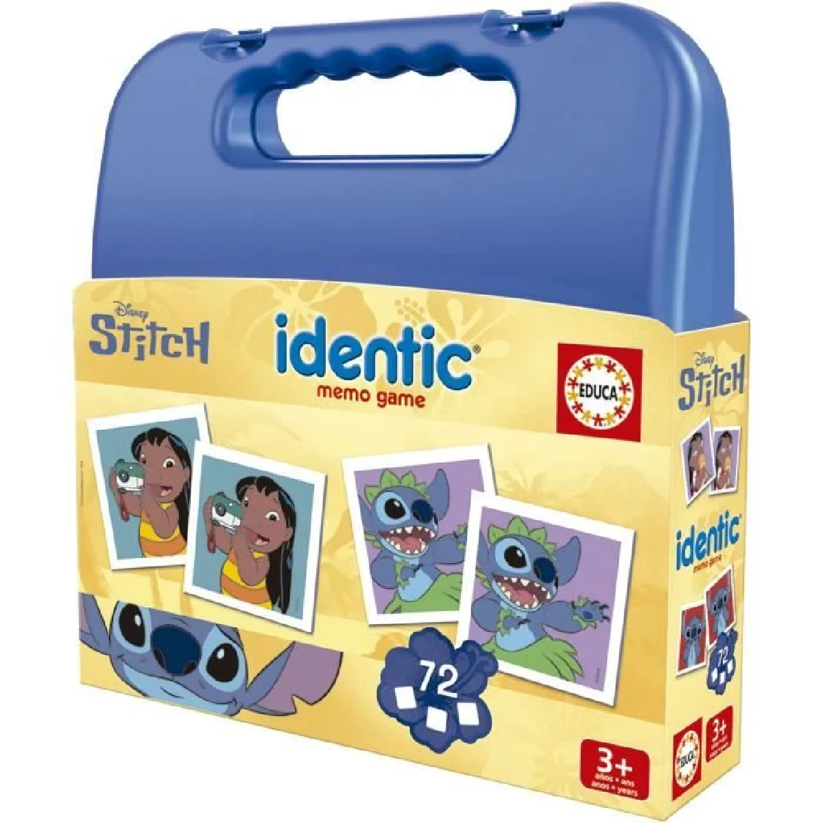 Educa Borras Jeu De Mémoire Stitch - 72 Cartes