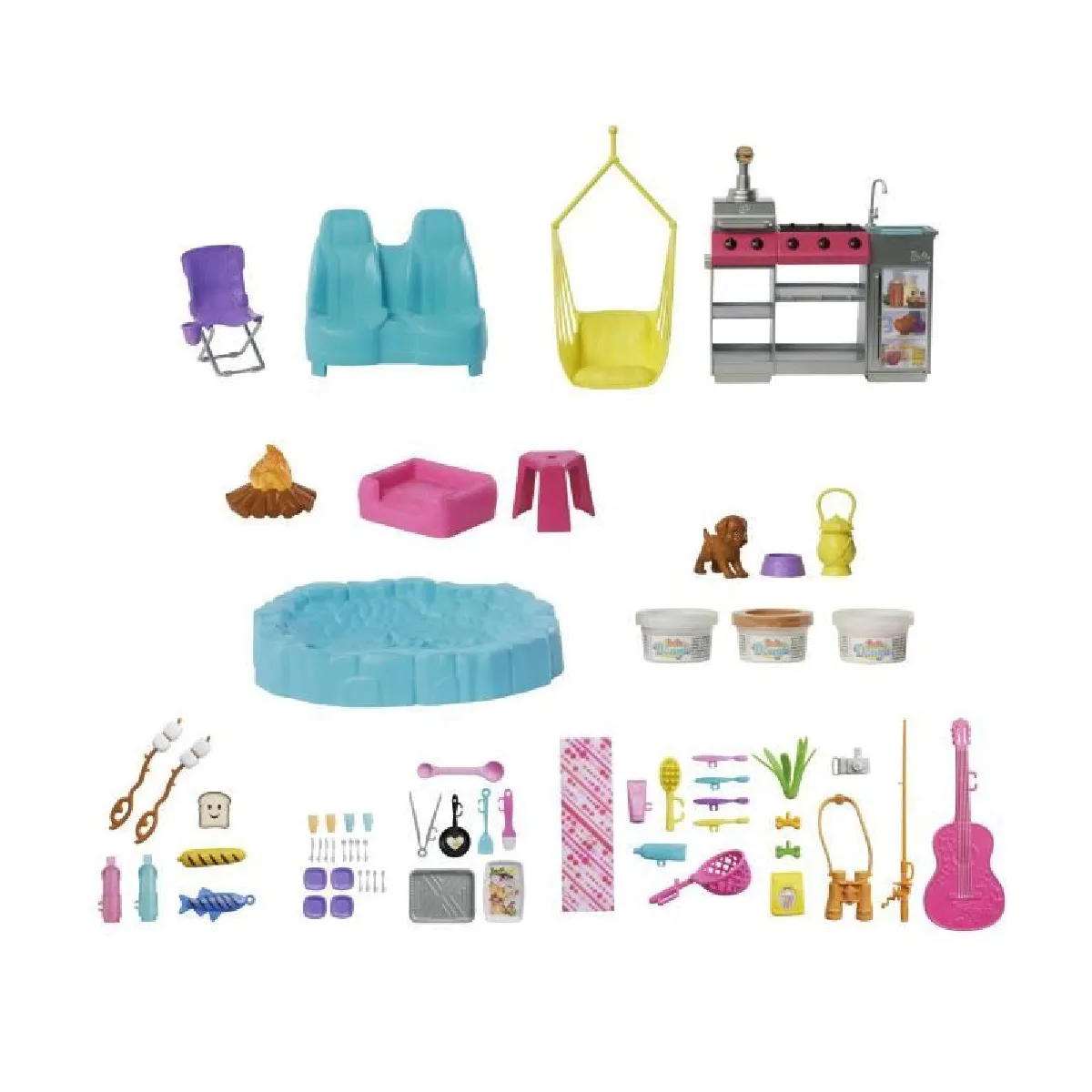 Barbie Coffret Camping Car de Rêve avec plus de 60 accessoires Barbie HRJ78