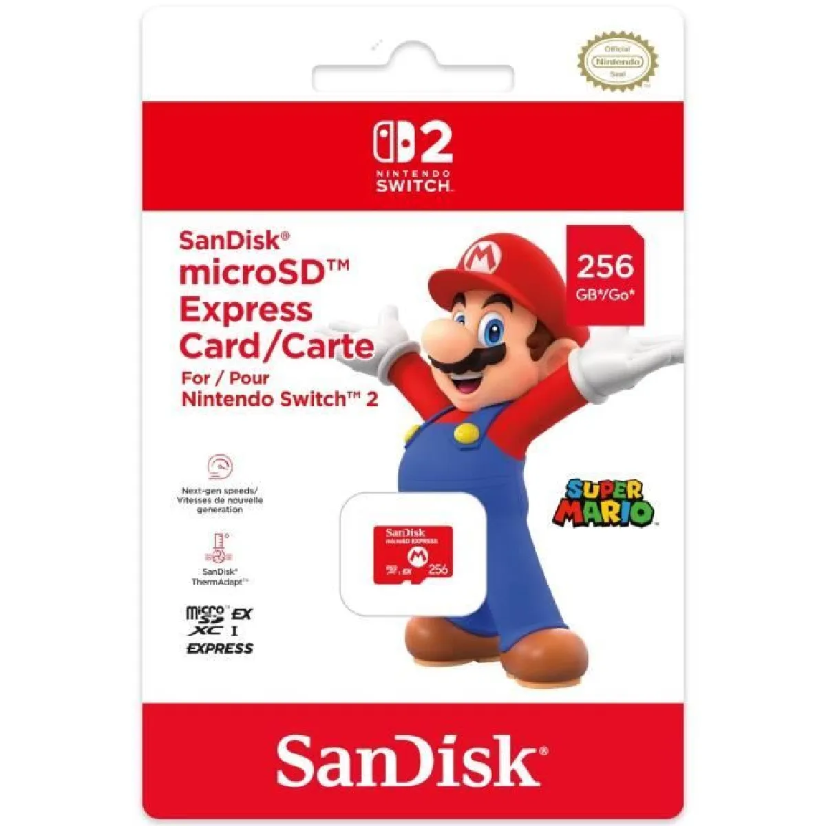 Sandisk Nintendo Switch 2 - 256 Go