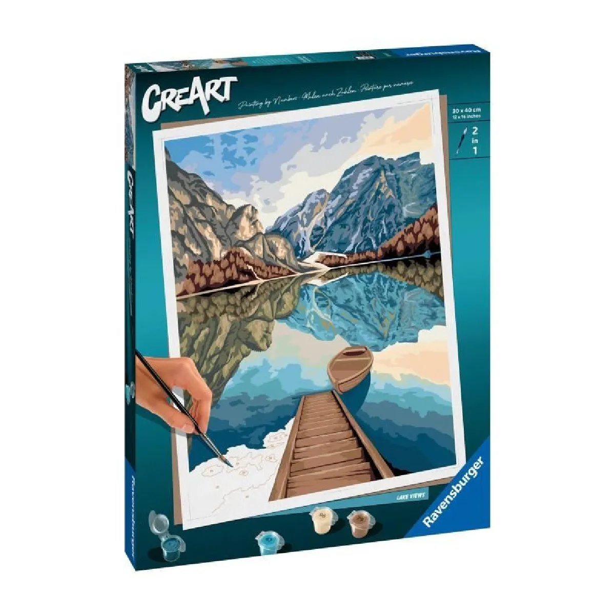 Ravensburger – CreArt grand format 30x40 cm – Lake views – Dès – 23612 - vue 2