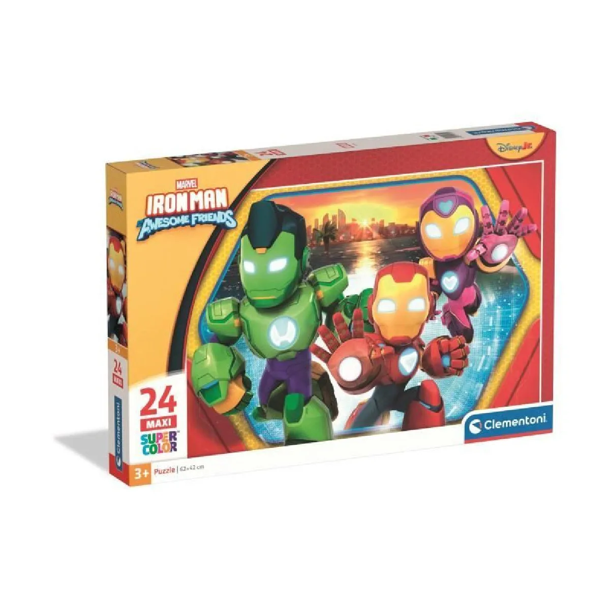 CLEMENTONI 24 pièces Maxi Iron Man and his awesome friends - vue 9