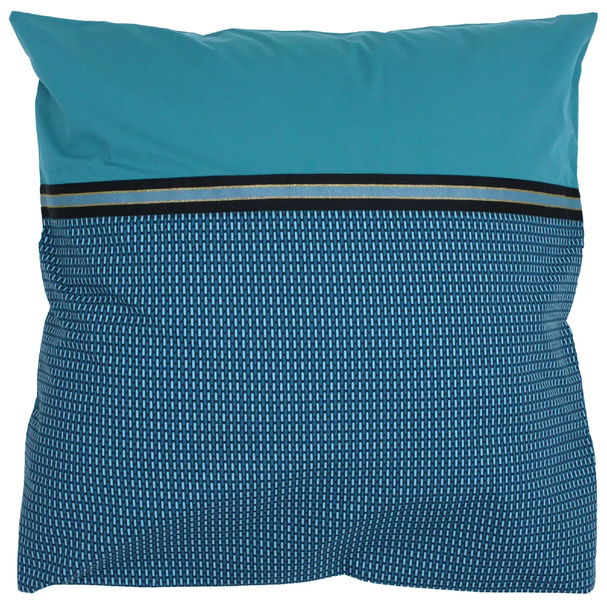 LINNEA  Taie d'oreiller 65x65 cm Percale de Coton Gustav Vert Emeraude