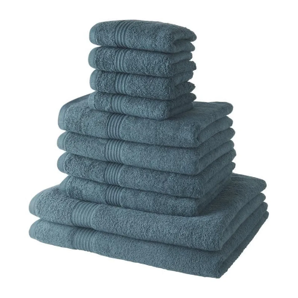 Today lot de serviettes de bain XXL - Bleu canard