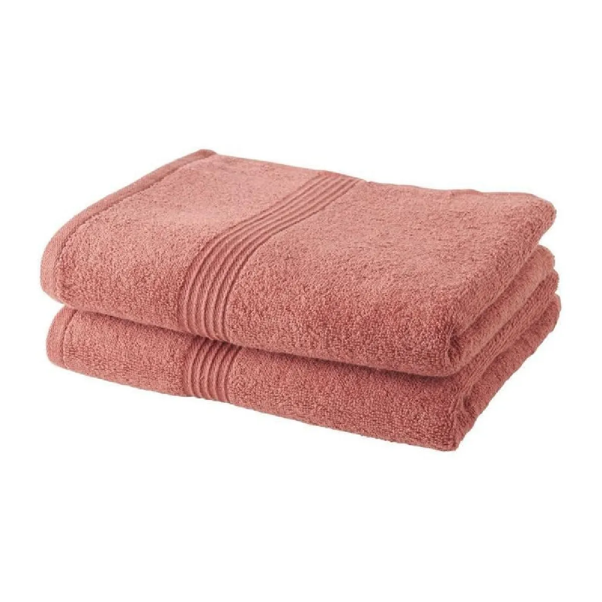 Today lot de 2 serviettes de toilette - Terracotta