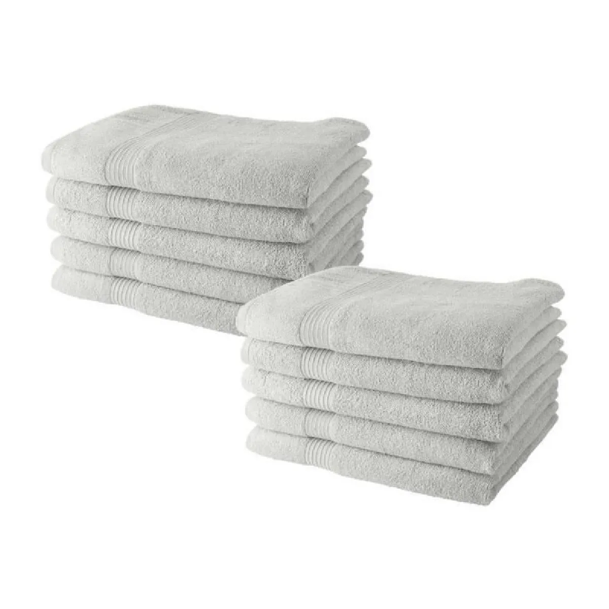 Today serviettes de toilette lot de 10 - Blanc