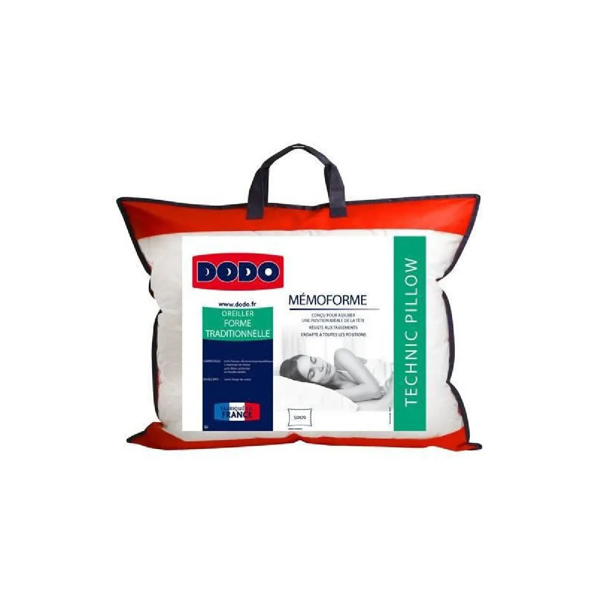 DODO  Oreiller a memoire de forme MEMOFORME - 50 x 70 cm