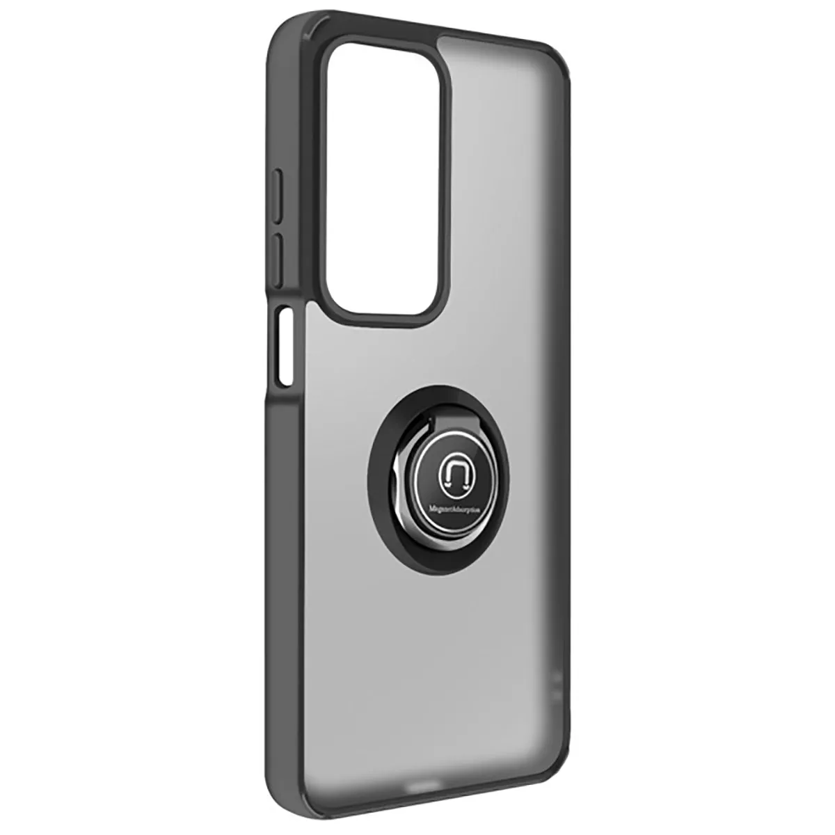Coque pour Oppo A5 avec Support Anneau et Fixation Magn&eacute;tique Noir