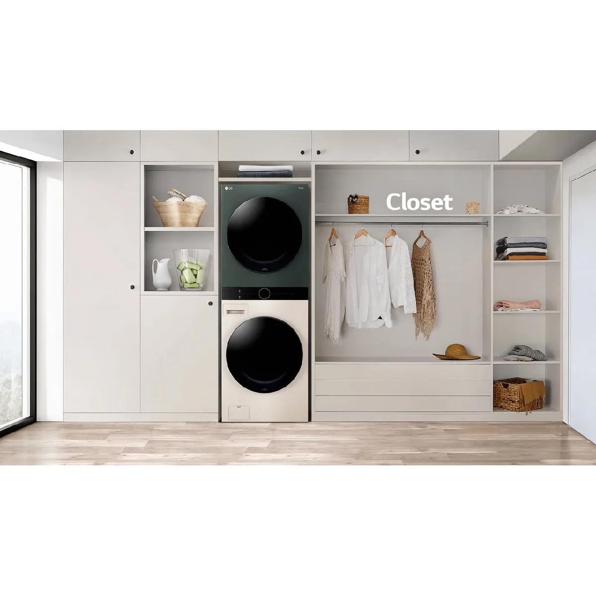 Lave-Linge Séchant LG F214WT8PB – Capacité 12 kg, 10 kg, 1400 trs/min, Connecté - vue 3