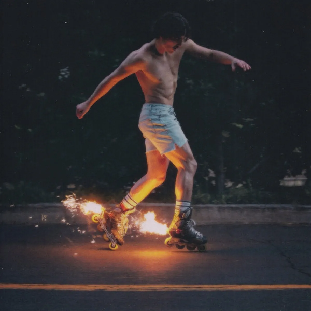 Benson Boone Fireworks & Rollerblades