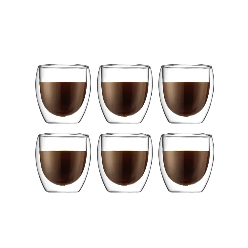 BODUM Lot de 6 verres double paroi 25 cl Pavina 4558 10 12 - vue 3