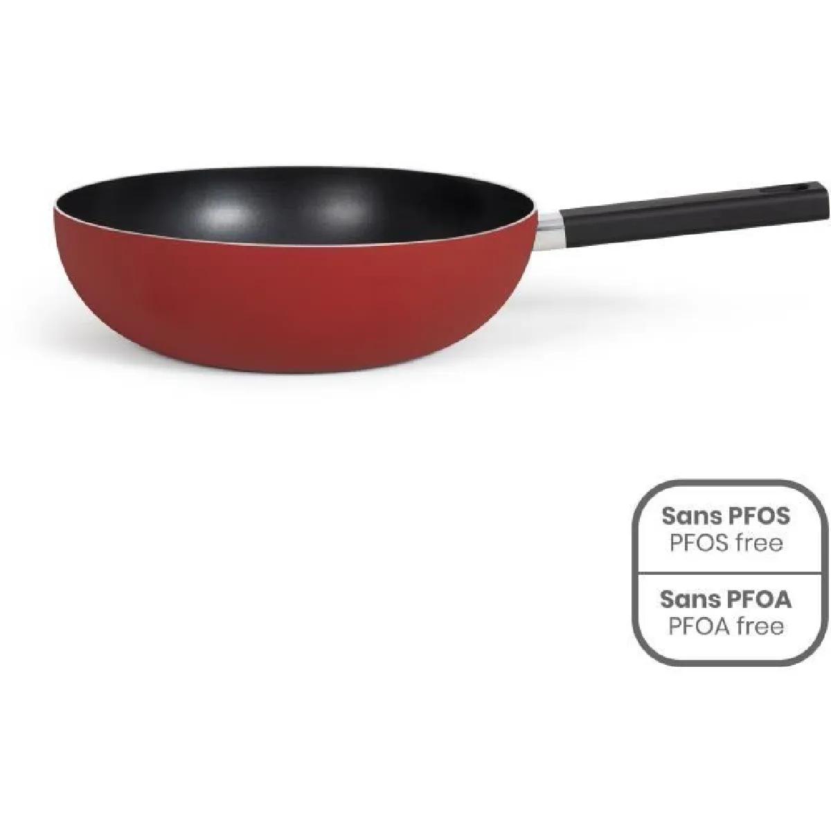Livoo Rouge Poêle Wok Aluminium 32Cm - Mep156r - Image 4