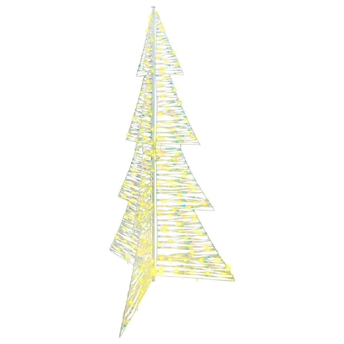 vidaXL Sapin de Noël avec 240 LED chaud 180 cm PET