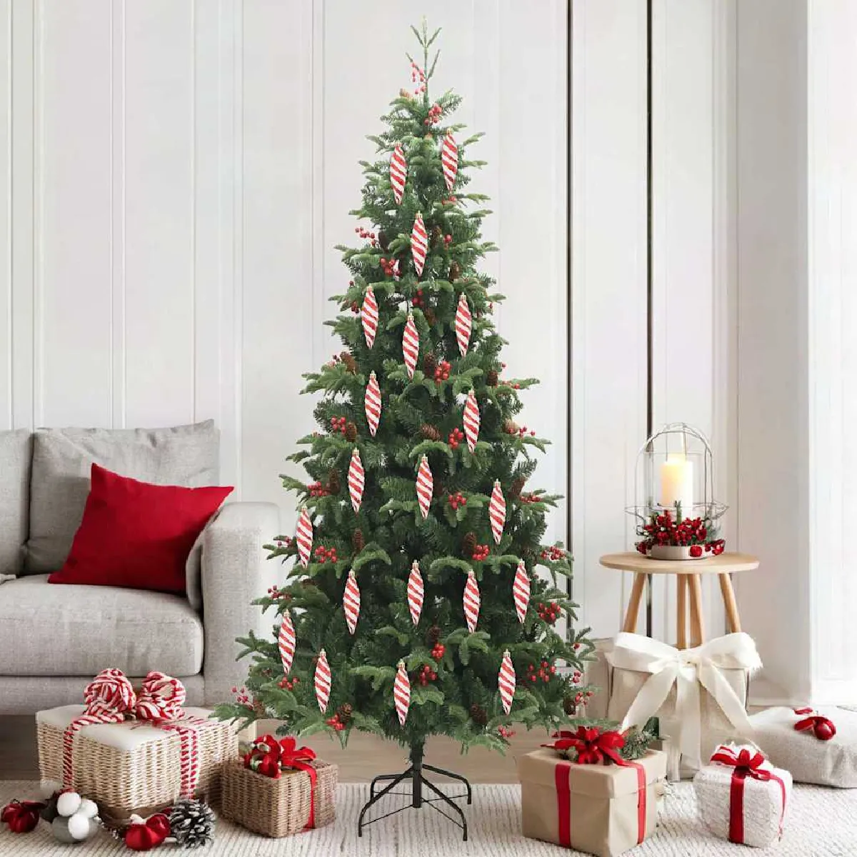 vidaXL Décoration de 'arbre de Noël 40 pcs Doré - vue 6